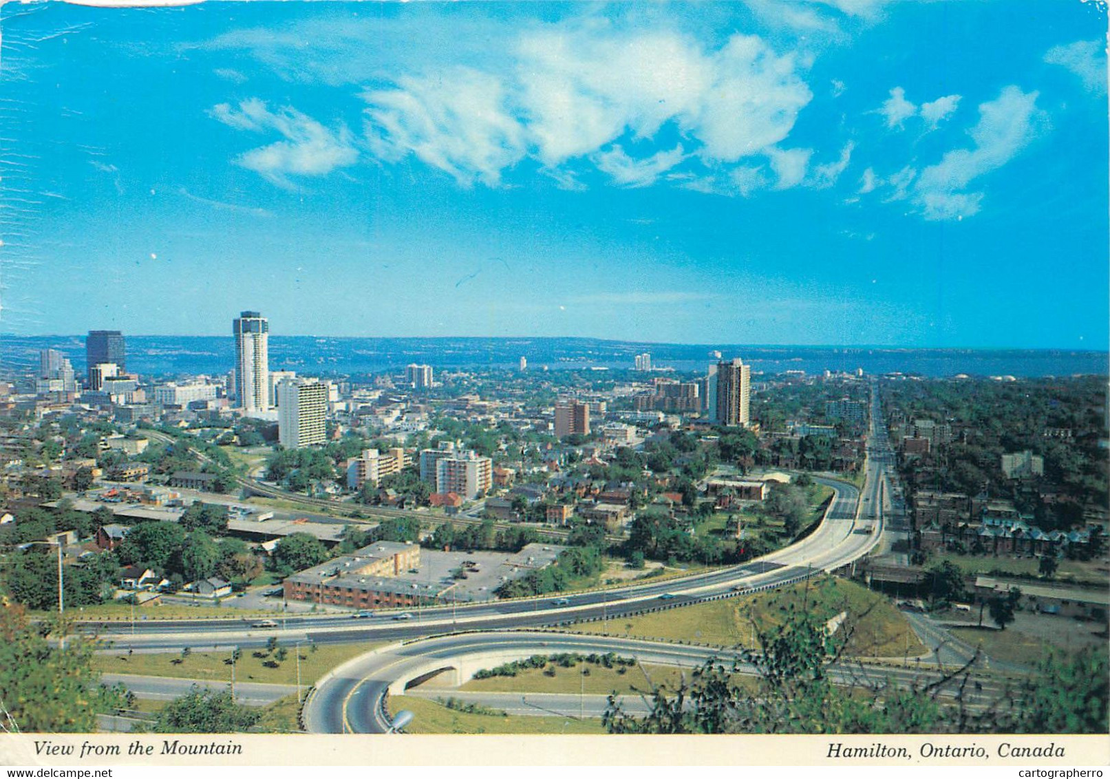 Postcard Canada > Ontario > Hamilton View From The Mountain - Hamilton