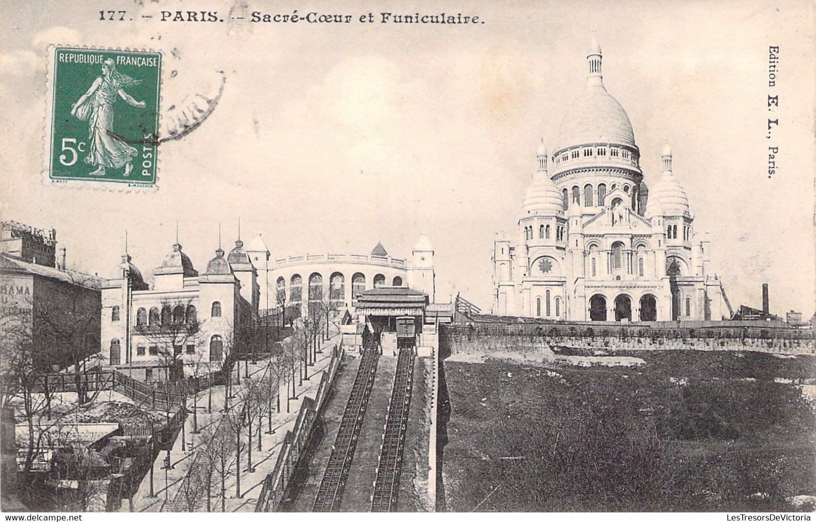 CPA France - 75 - PARIS - Sacré Coeur Et Funiculaire - Edition EL PARIS - Sacré Coeur