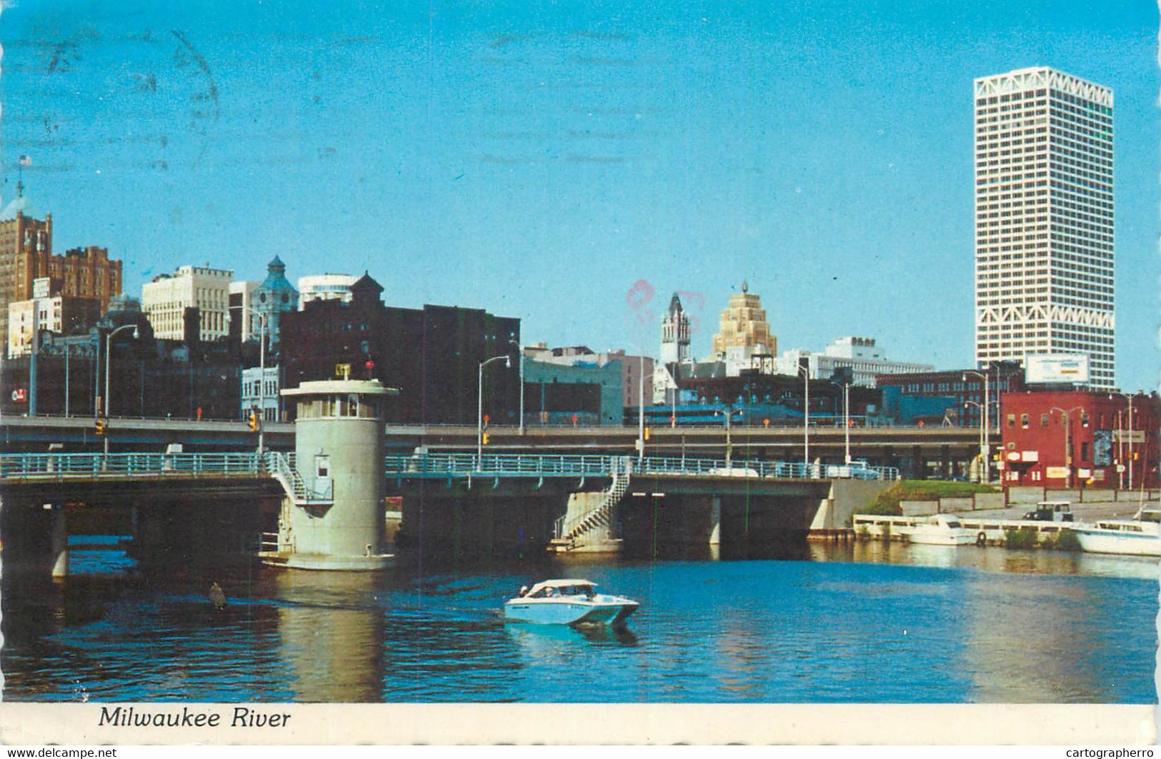 Postcard United States > WI - Wisconsin > Milwaukee River - Milwaukee