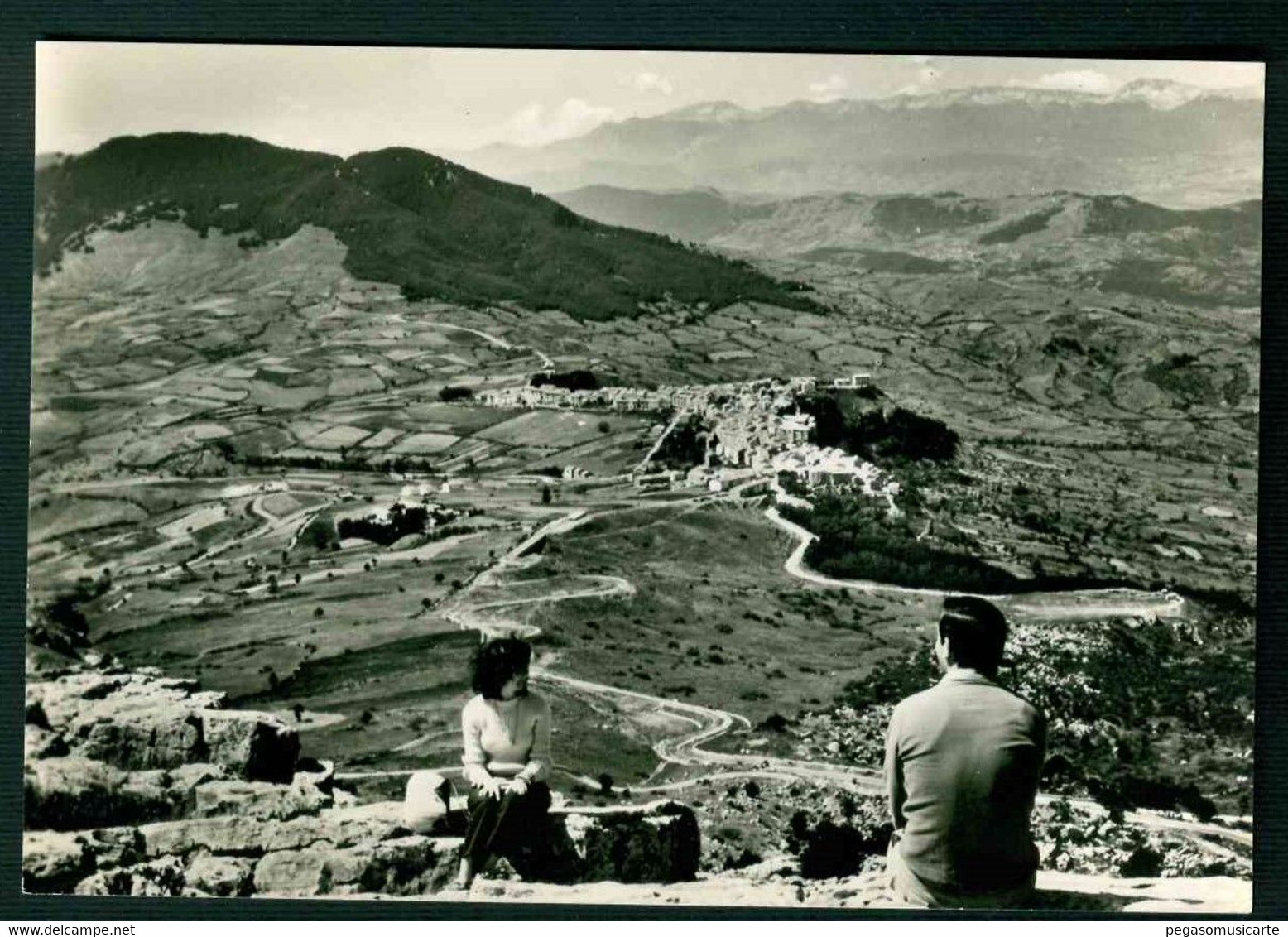 CLH 041 - CAPRACOTTA ISERNIA - PANORAMA VISTO DA MONTE CAMPO 1950 CIRCA ANIMATA - Otros & Sin Clasificación