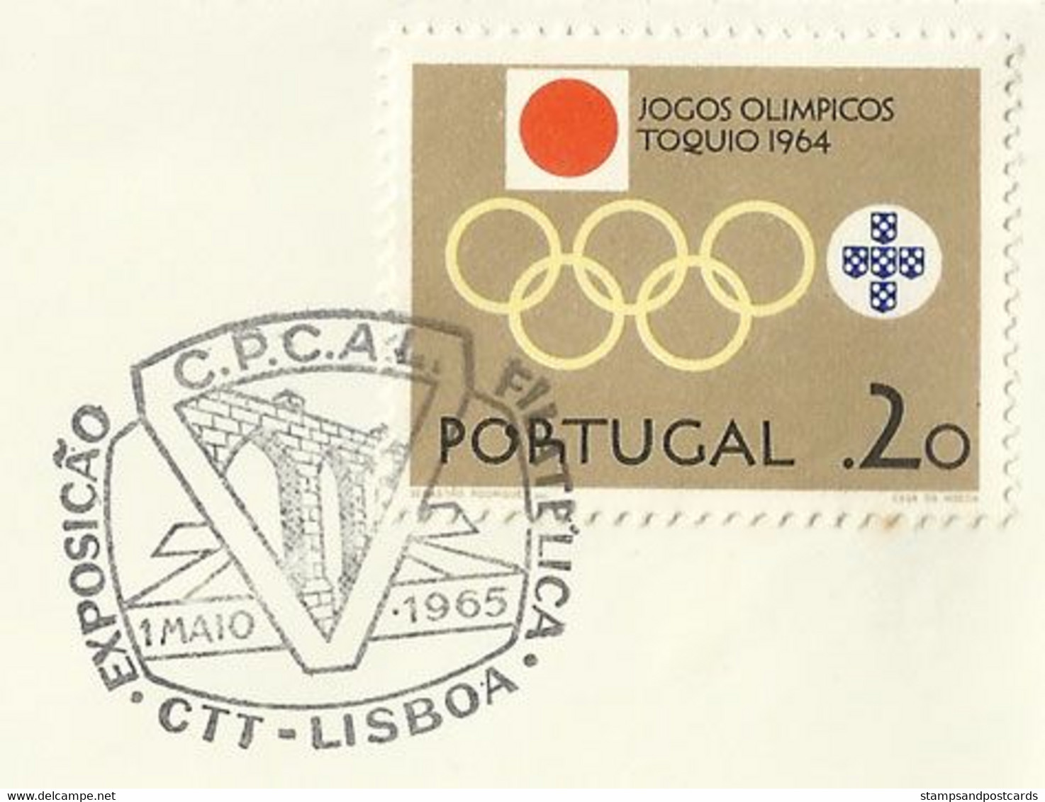 Portugal Cachet Commémoratif  Expo Philatelique Compagnie Des Eaux Eau Aqueduc 1965 Event Postmark Water Supply Co. - Wasser