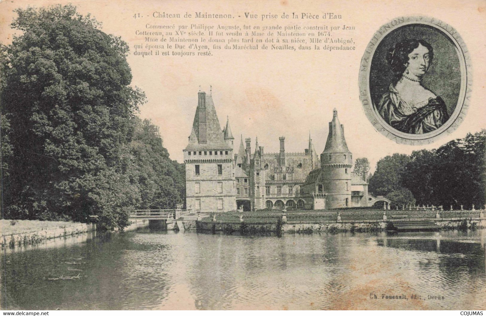 28 - MAINTENON - S07252 - Château - Vue Prise De La Pièce D'Eau -L1 - Maintenon