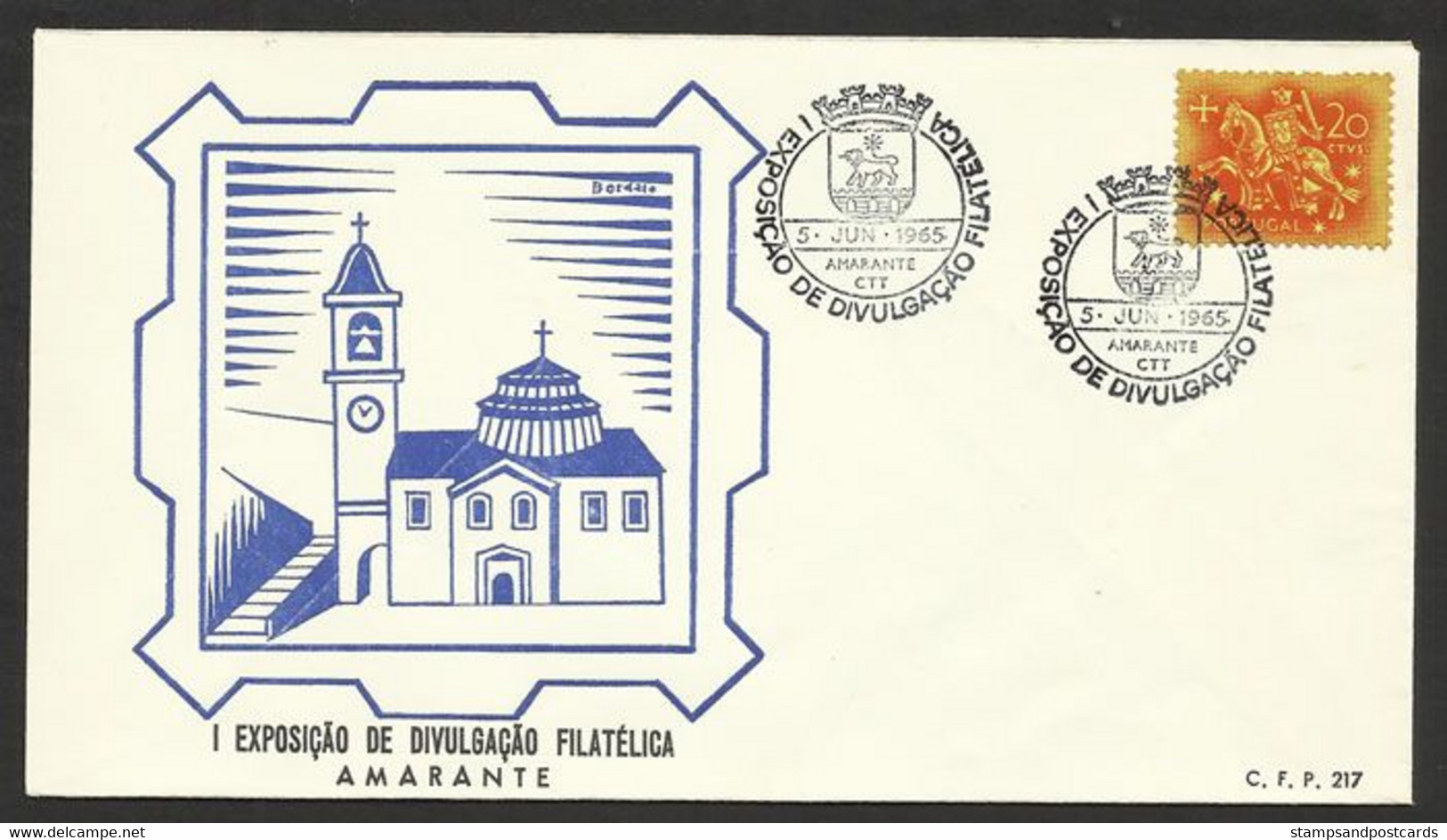 Portugal Cachet Commémoratif  Expo Philatelique Amarante 1965 Event Postmark Philatelic Expo - Postal Logo & Postmarks