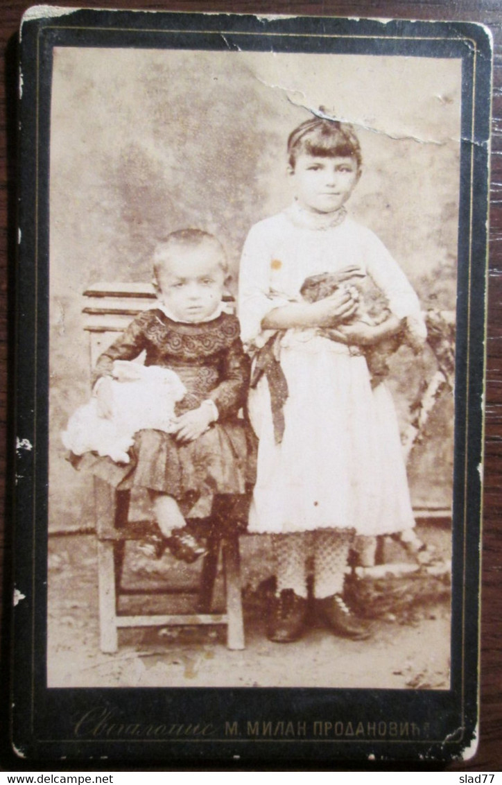 Cabinet Card Photo Of Atelier Milan Prodanovic Pakrac Croatia - Mode