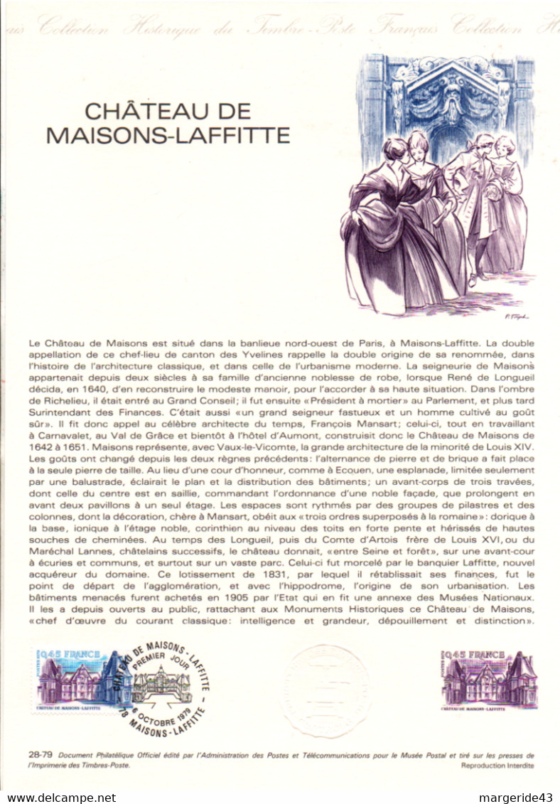 FRANCE LES DOCUMENTS FDC 1979 DANS UN CLASSEUR - Vrac (max 999 Timbres)