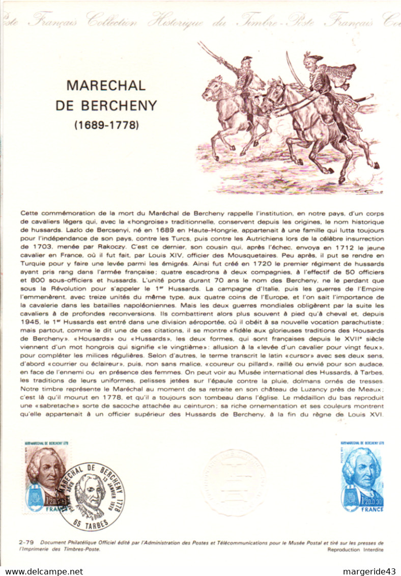 FRANCE LES DOCUMENTS FDC 1979 DANS UN CLASSEUR