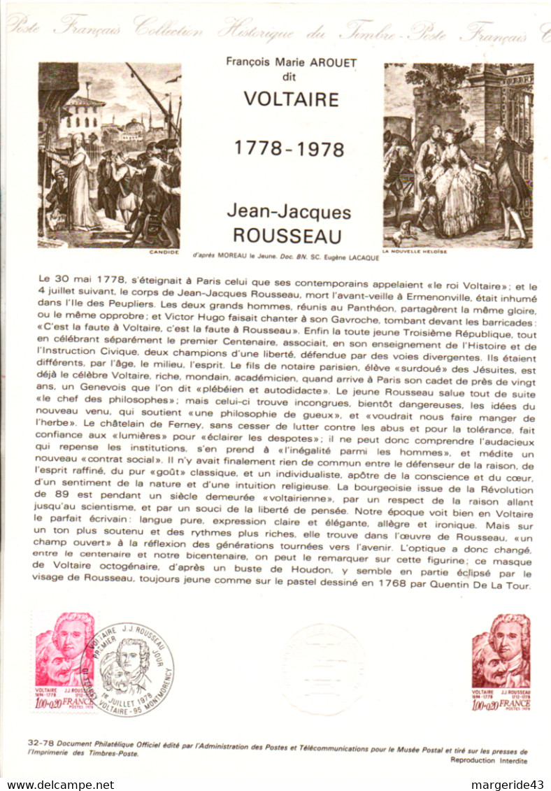 FRANCE LES DOCUMENTS FDC 1978 DANS UN CLASSEUR