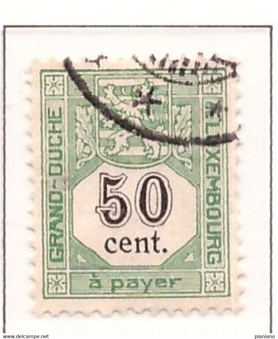 PIA - LUSSEMBURGO - 1907 : Segnatasse  - (Yv Timbre-Taxe 6) - Service