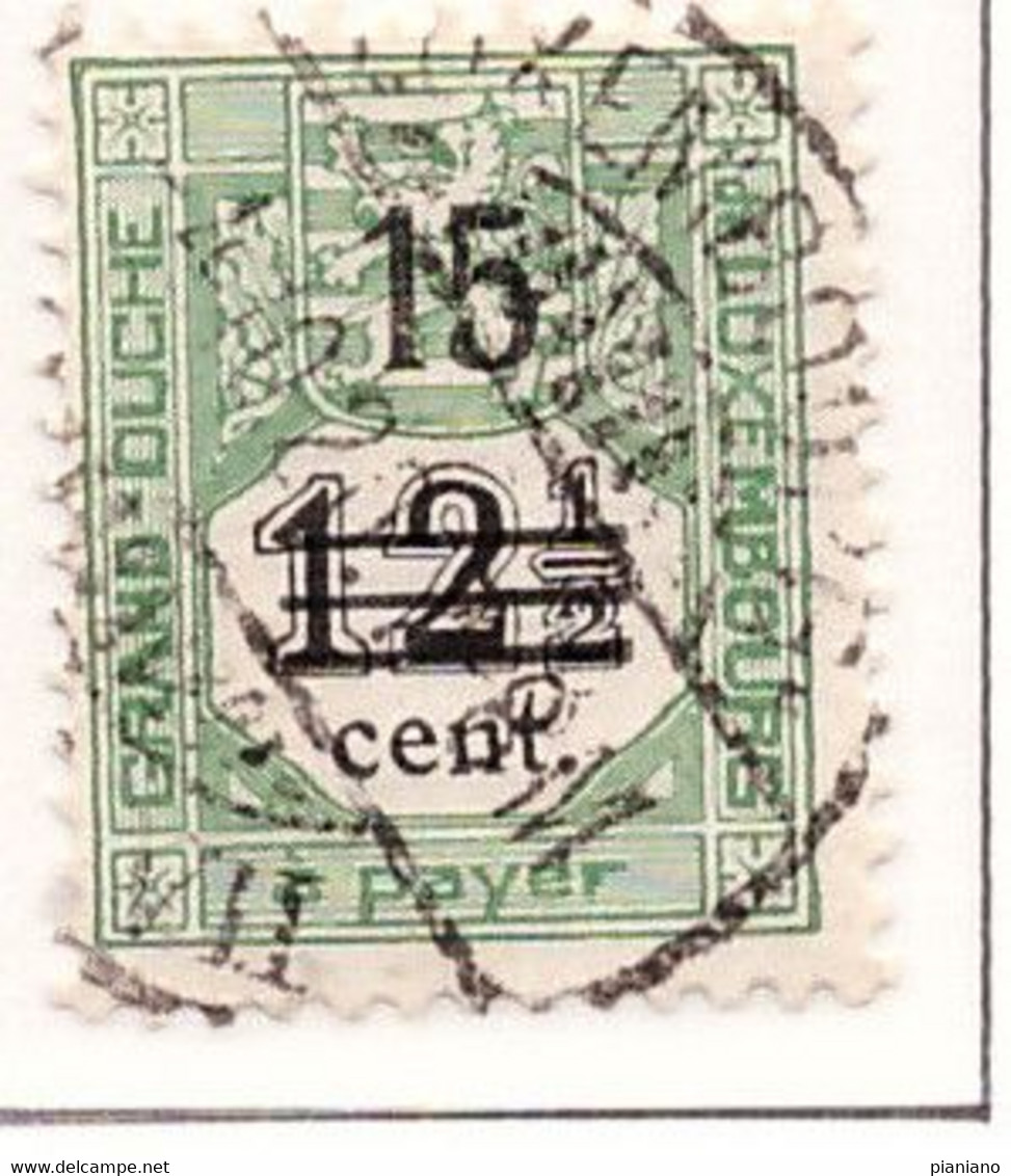PIA - LUSSEMBURGO - 1920 : Segnatasse Del 1907  Sovrastampato - (Yv Timbre-Taxe 8) - Service
