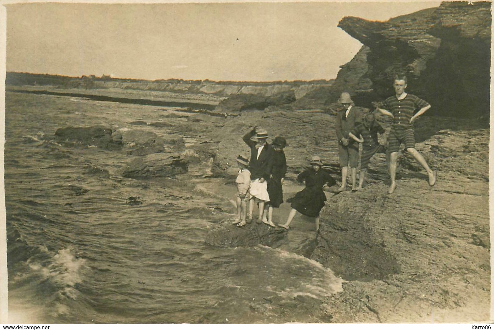 Baigneurs * Carte Photo * Bains De Mer , Maillot De Bain , Mode * Baigneur Enfants - Mode