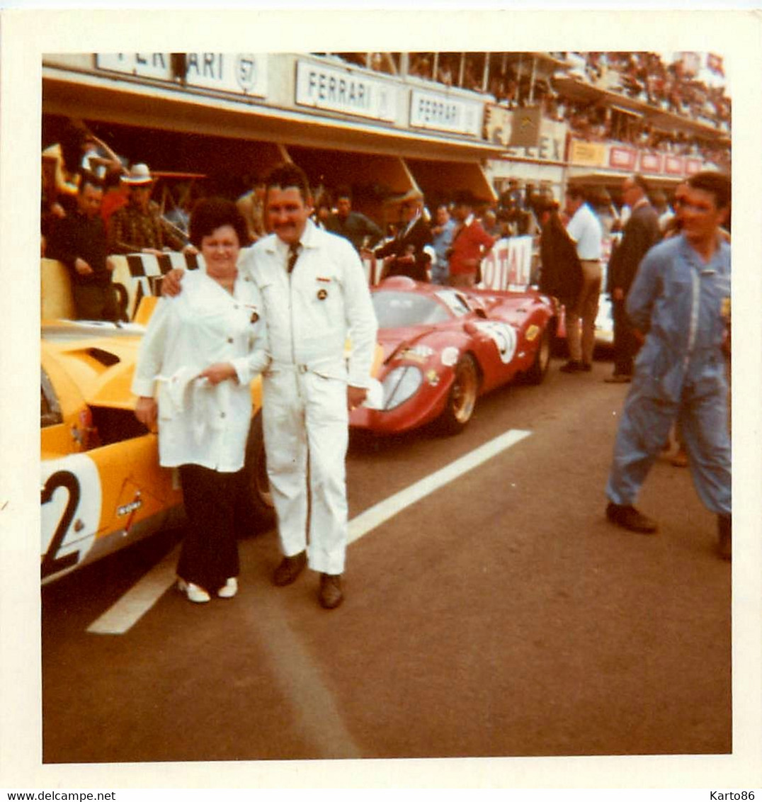 24heures du mans 1971 * 12 photos anciennes * voitures pilotes sport automobile circuit course