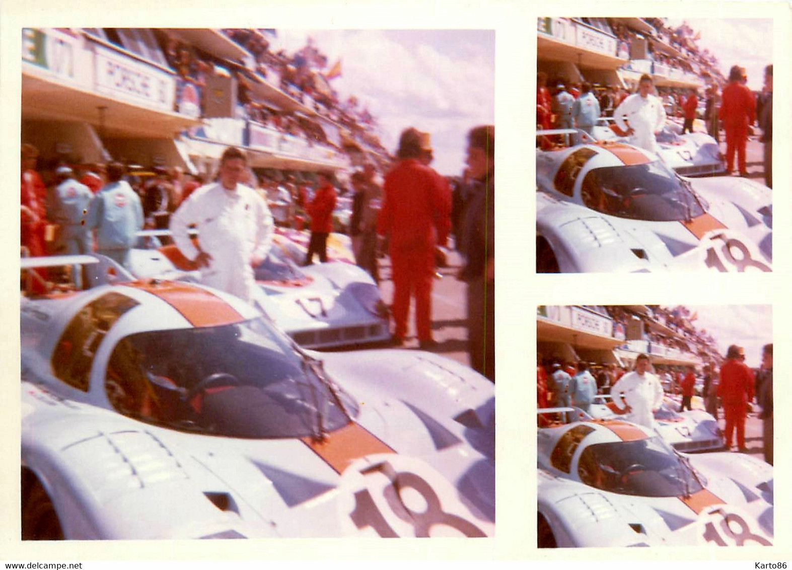 24heures du mans 1971 * 12 photos anciennes * voitures pilotes sport automobile circuit course