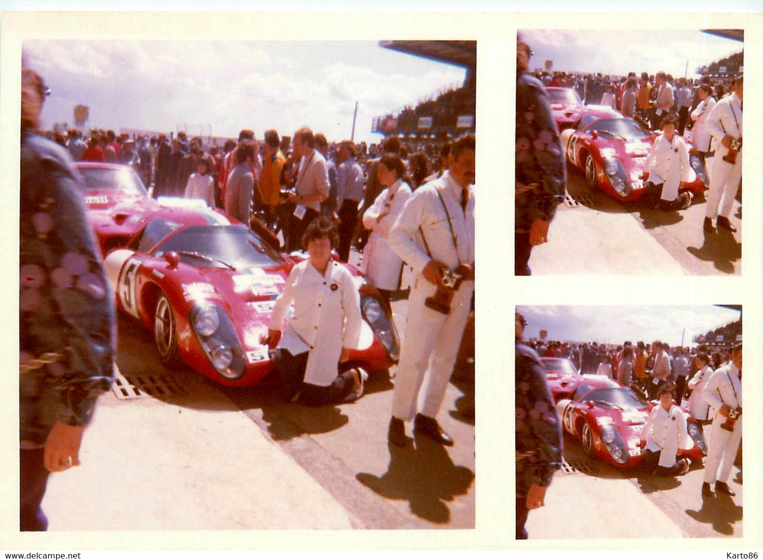 24heures du mans 1971 * 12 photos anciennes * voitures pilotes sport automobile circuit course