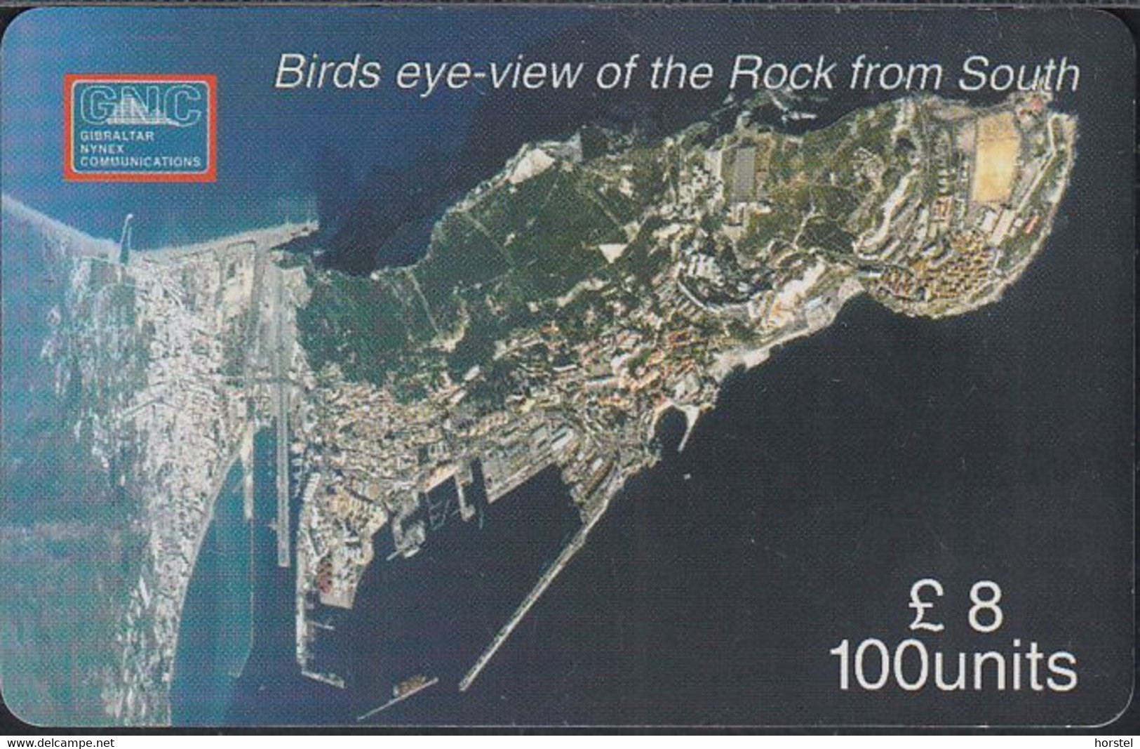 Gibraltar Chip - C17 Bird Eye North View Of The Rock - 100 Units - Gibraltar