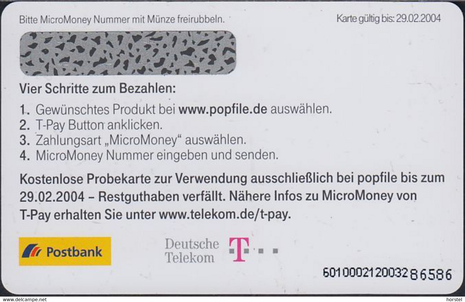 GERMANY Mikro Money 5€ - Jon Bon Jovi - Michael Jackson - Mint - T-Pay Micro-Money