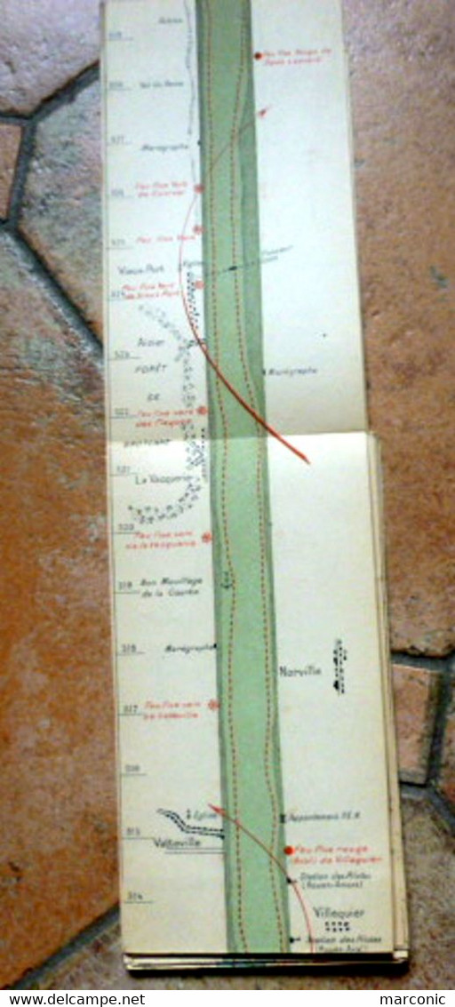 Carte De Navigation Fluviale, CARTE De La SEINE De PARIS à La MER 1947, G. CLERC RAMPAL - Seekarten