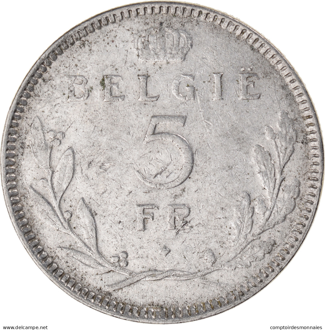 Monnaie, Belgique, 5 Francs, 5 Frank, 1936 - 5 Francs