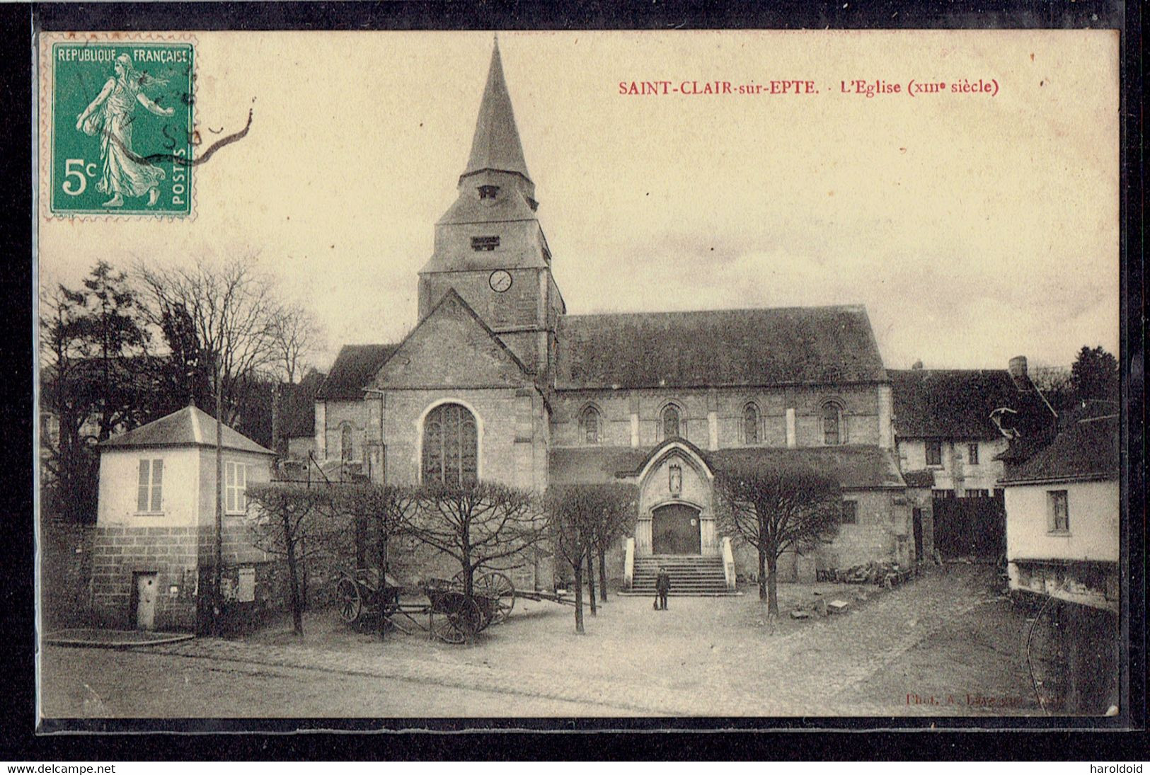 CPA 95 - ST CLAIR SUR EPTE - L'EGLISE - Saint-Clair-sur-Epte