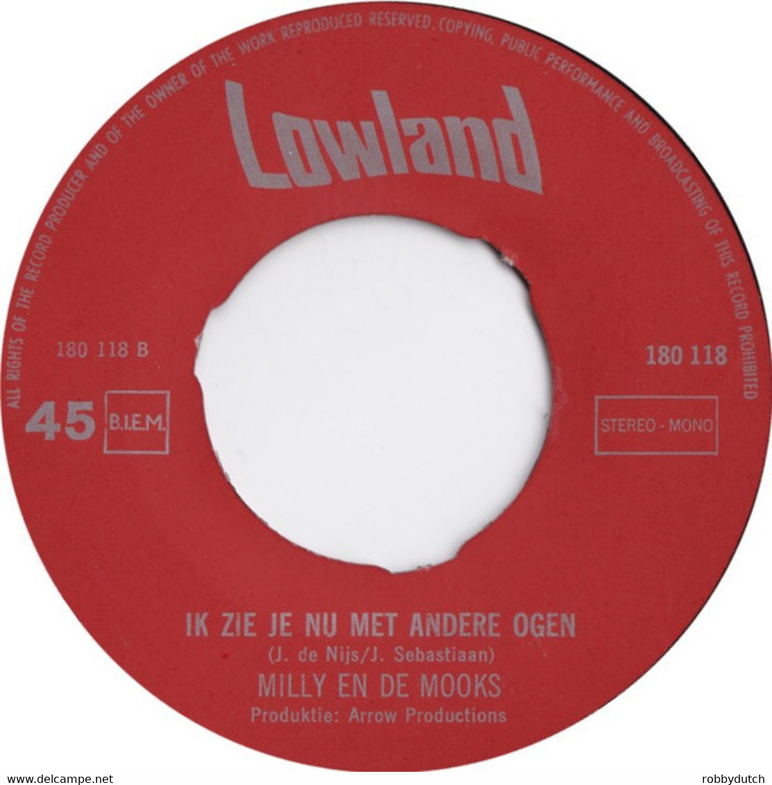 * 7" *  MILLY EN DE MOOKS - WAAROM LIET IK JOU ALLEEN (Holland 1970) - Andere - Nederlandstalig