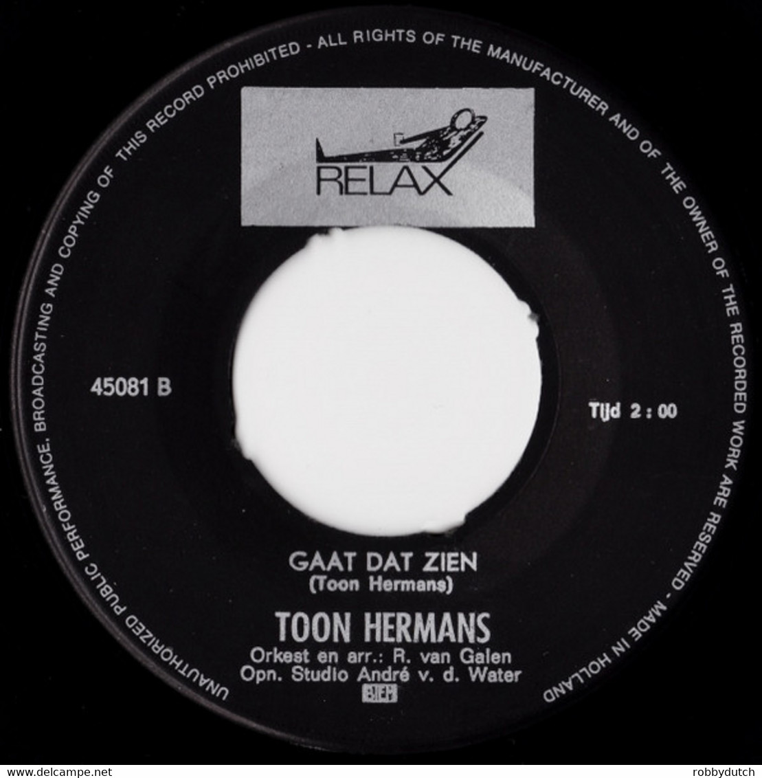 * 7" *  TOON HERMANS - MIEN, WAAR IS Mijn FEESTNEUS (Holland 1968) - Comiques, Cabaret