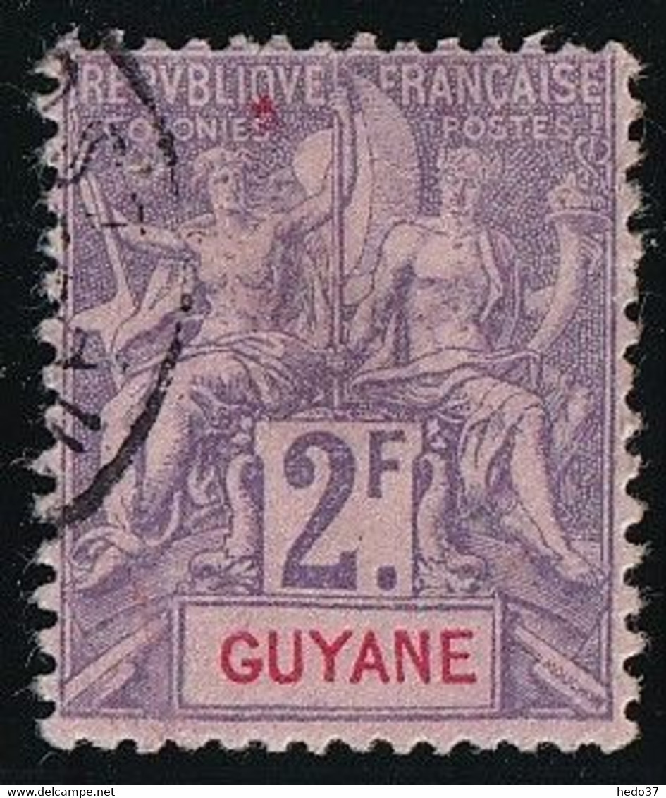 Guyane N°48 - Oblitéré - TB - Usados