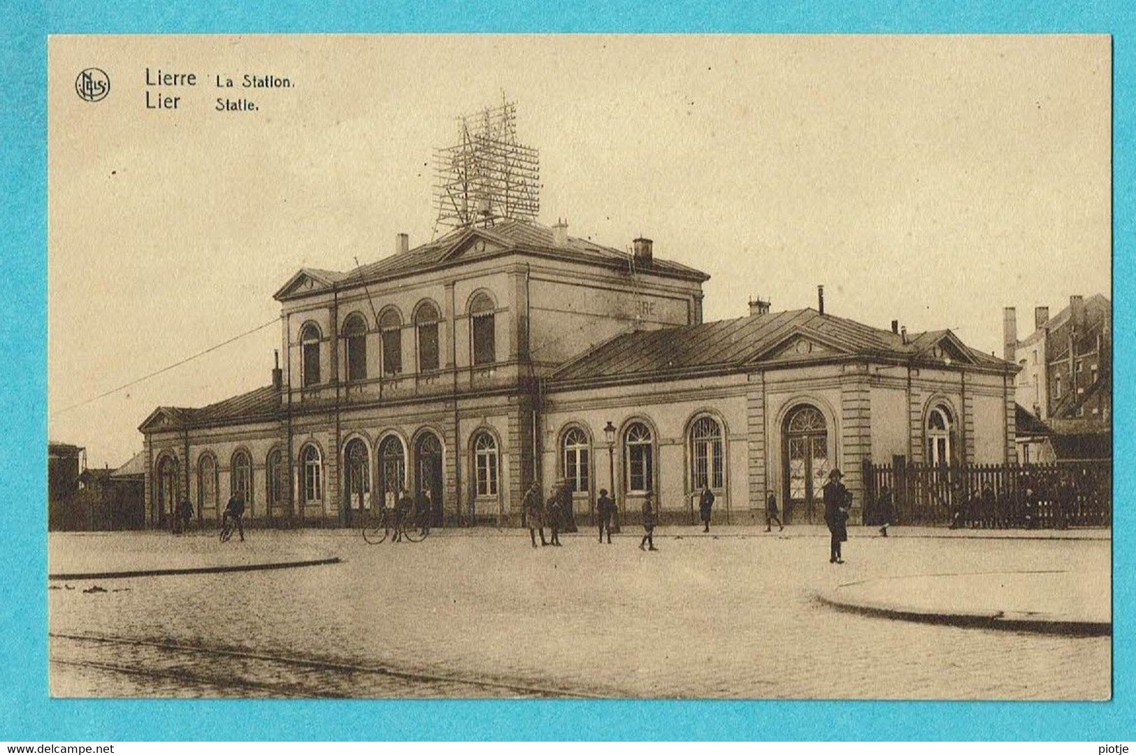 * Lier - Lierre (Antwerpen - Anvers) * (Nels Edit Vermeiren Soeurs) La Station, Statie, Bahnhof, Railway Station, Animée - Lier