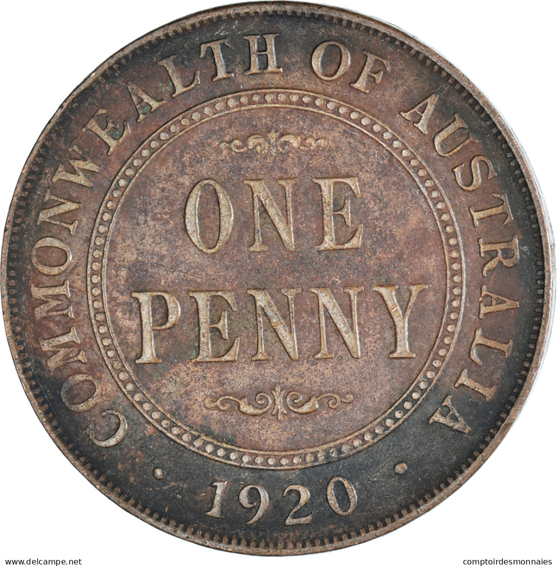 Monnaie, Australie, Penny, 1920 - Penny