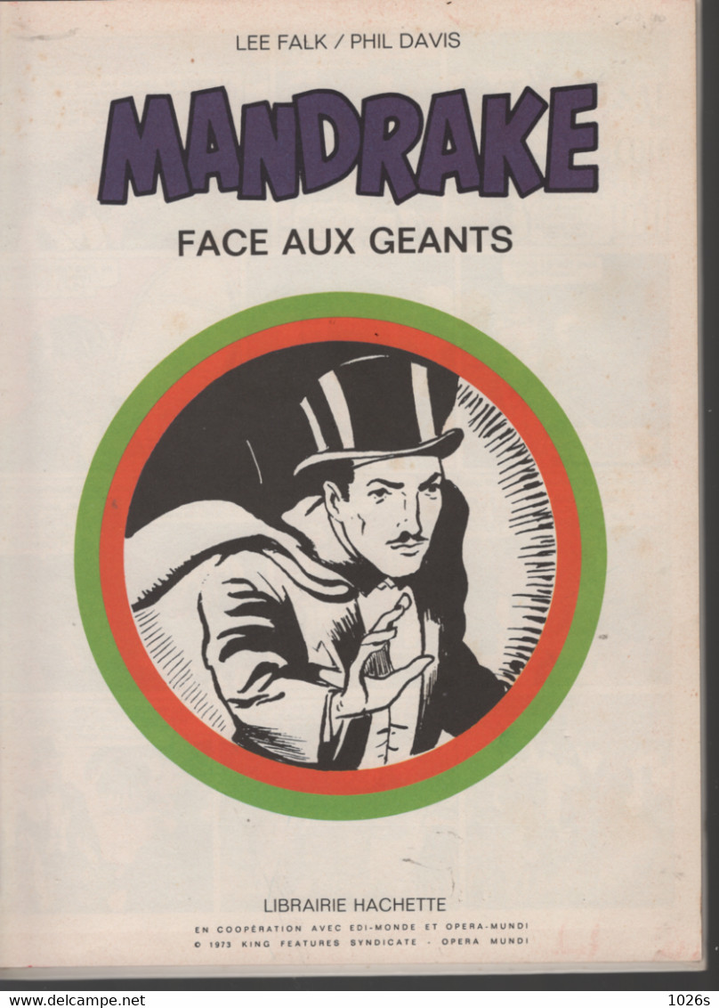 B.D. MANDRAKE - FACE AUX GEANTS - E.O. 1973 - Mandrake