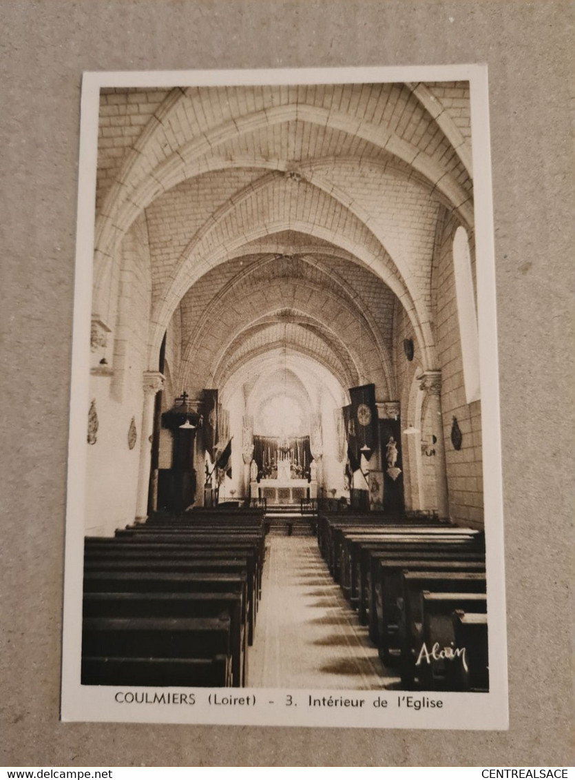 Carte COULOMIERS Interieur De L'eglise - Coulmiers