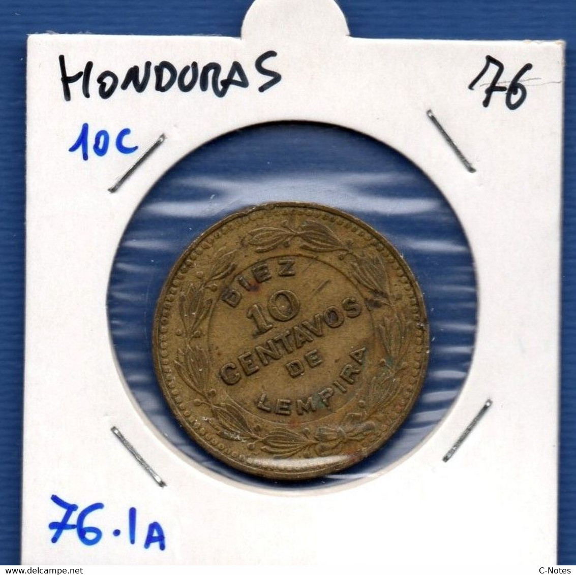 HONDURAS - 10 Centavos 1976 -  See Photos -  Km 76.1a - Honduras