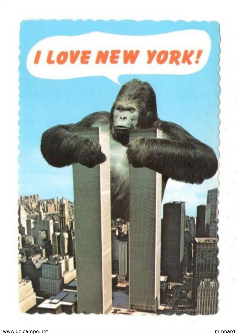 AK I LOVE NEW YORK Gelaufen 1980 - World Trade Center