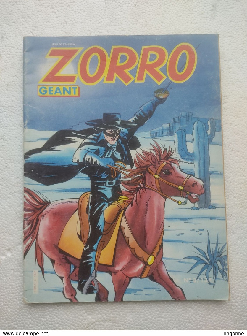 1986 ZORRO GEANT N° 3  COLLECTIF - Zorro