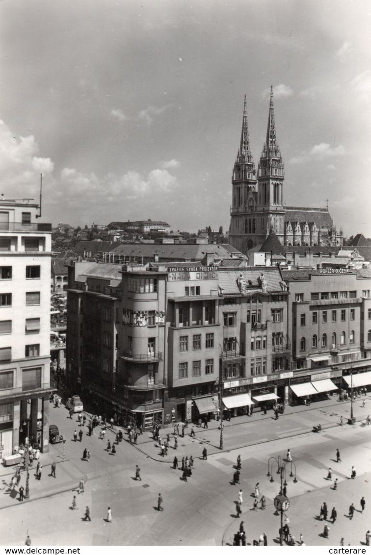 CROATIE,CROATIA,HRVATSKA, ZAGREB ,ZAGRAB,ZAABRIA,CARTE PHOTO,HOTEL,COMMERCE - Kroatien