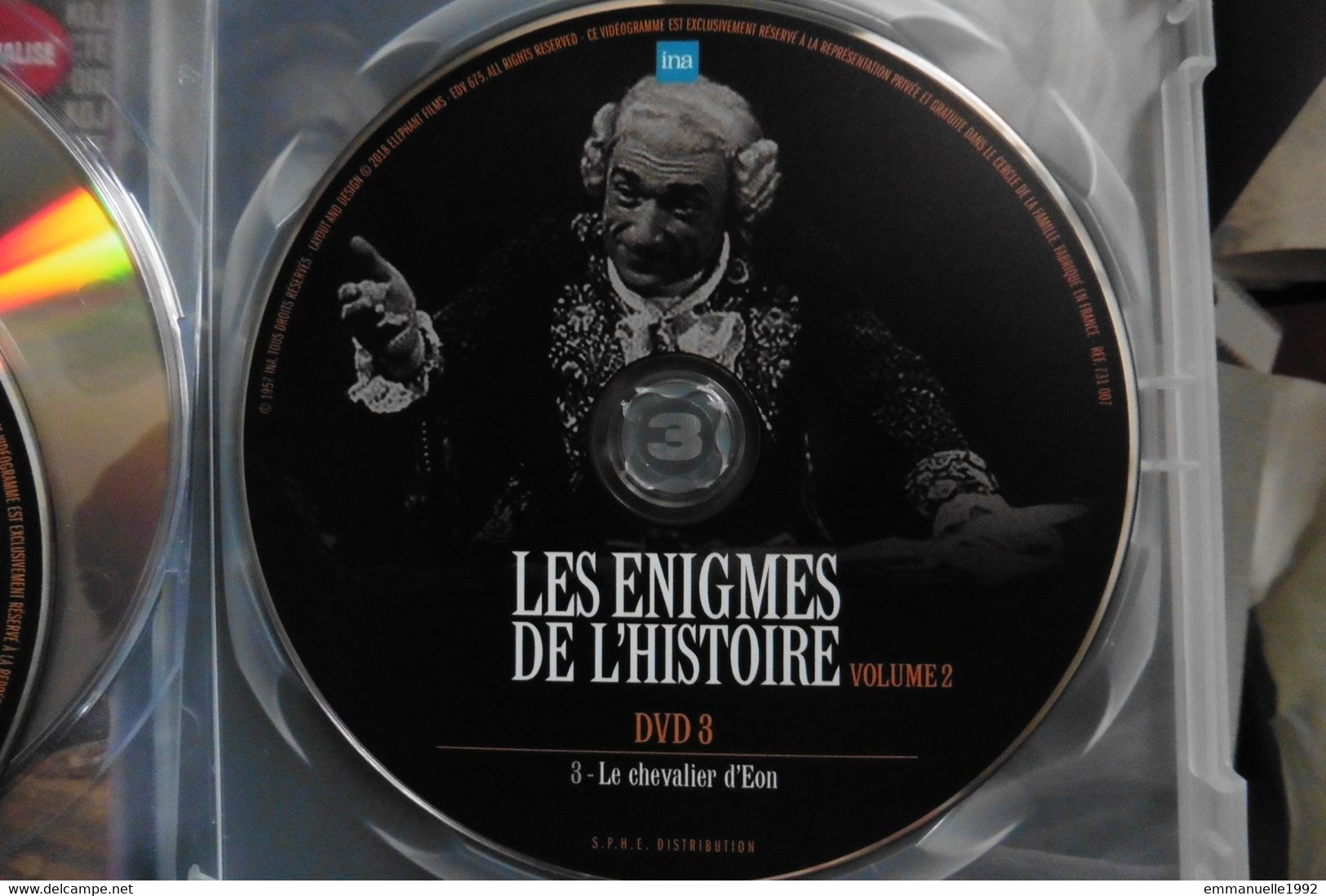 DVD Série TV Les énigmes De L'Histoire Decaux Castelot - Le Chevalier D'Eon - Sans Boitier - RARE ! - Dokumentarfilme