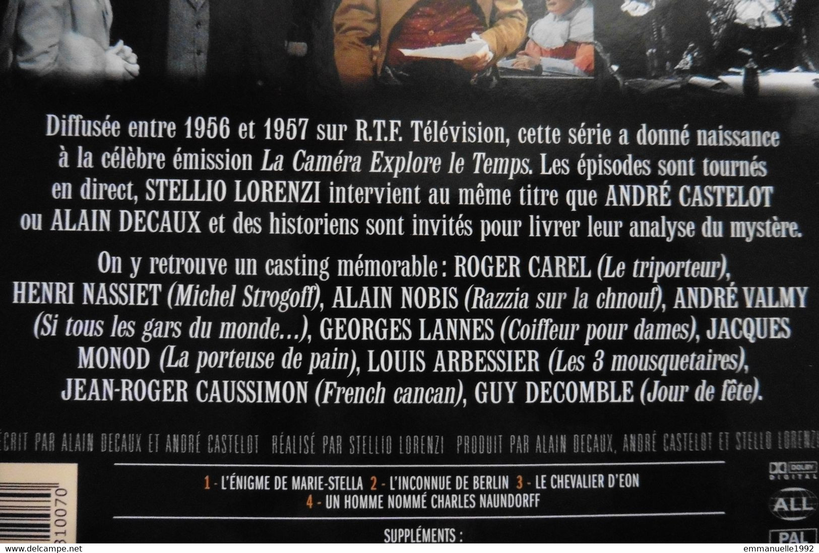 DVD Série TV Les énigmes De L'Histoire Decaux Castelot - Le Chevalier D'Eon - Sans Boitier - RARE ! - Documentary