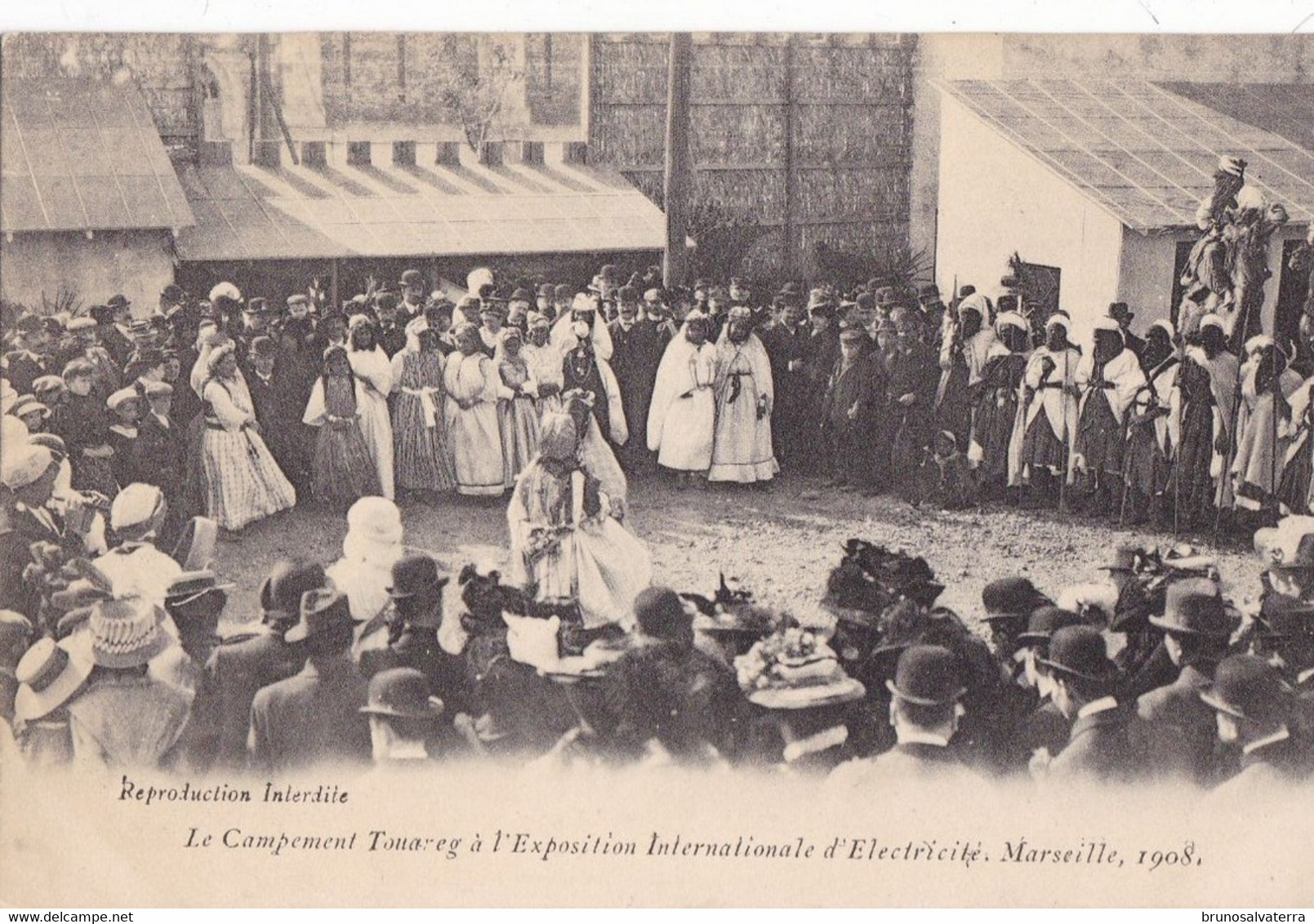 MARSEILLE - Le Campement Touareg à L'Exposition Internationale D'Electricité 1908 - Très Bon état - Mostra Elettricità E Altre