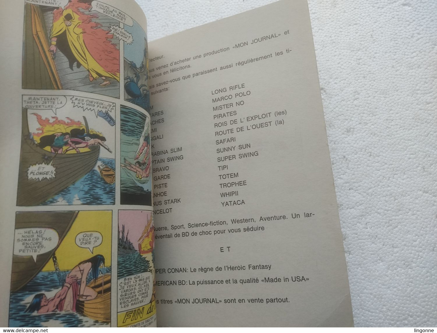 1986 Super CONAN N°5 Mensuel " L'ile Aux Araignées" Mon Journal - Conan