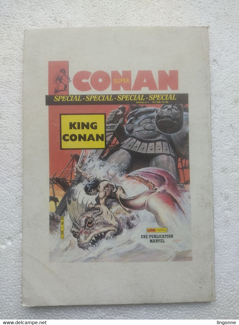 1986 Super CONAN N°14 Mensuel " Le Sorcier De Zingara " Mon Journal (couverture Pliée) - Conan