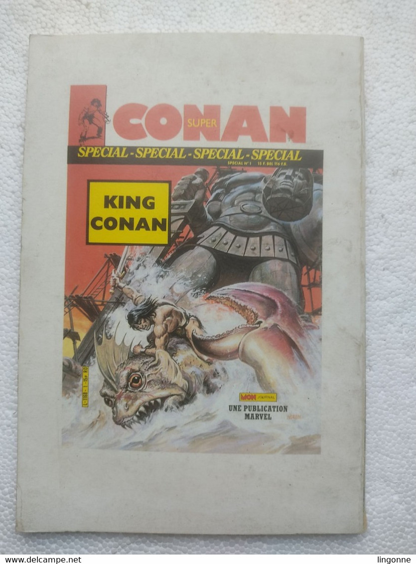 1987 Super CONAN N°18 Mensuel " Le Monstre Des Douves " Mon Journal - Conan