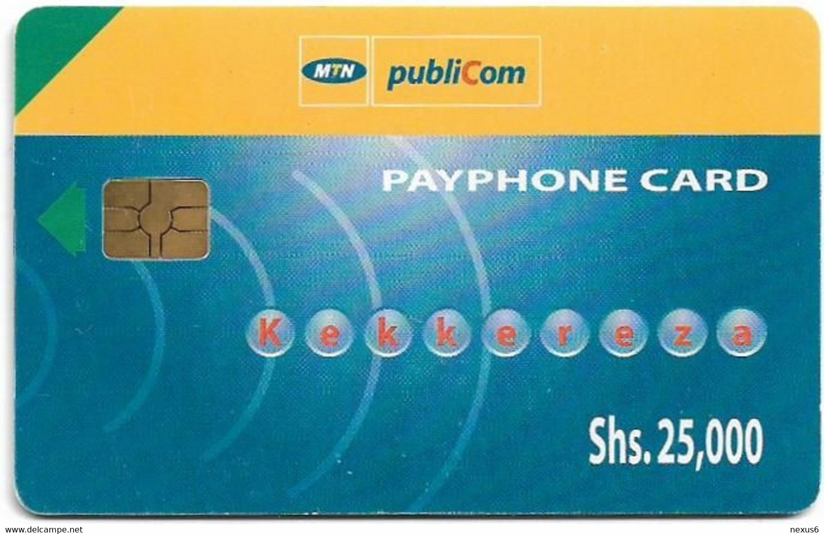 Uganda - MTN - Kekkereza, Gem5 Black, Exp.31.12.2006, 25.000Sh, Used - Uganda