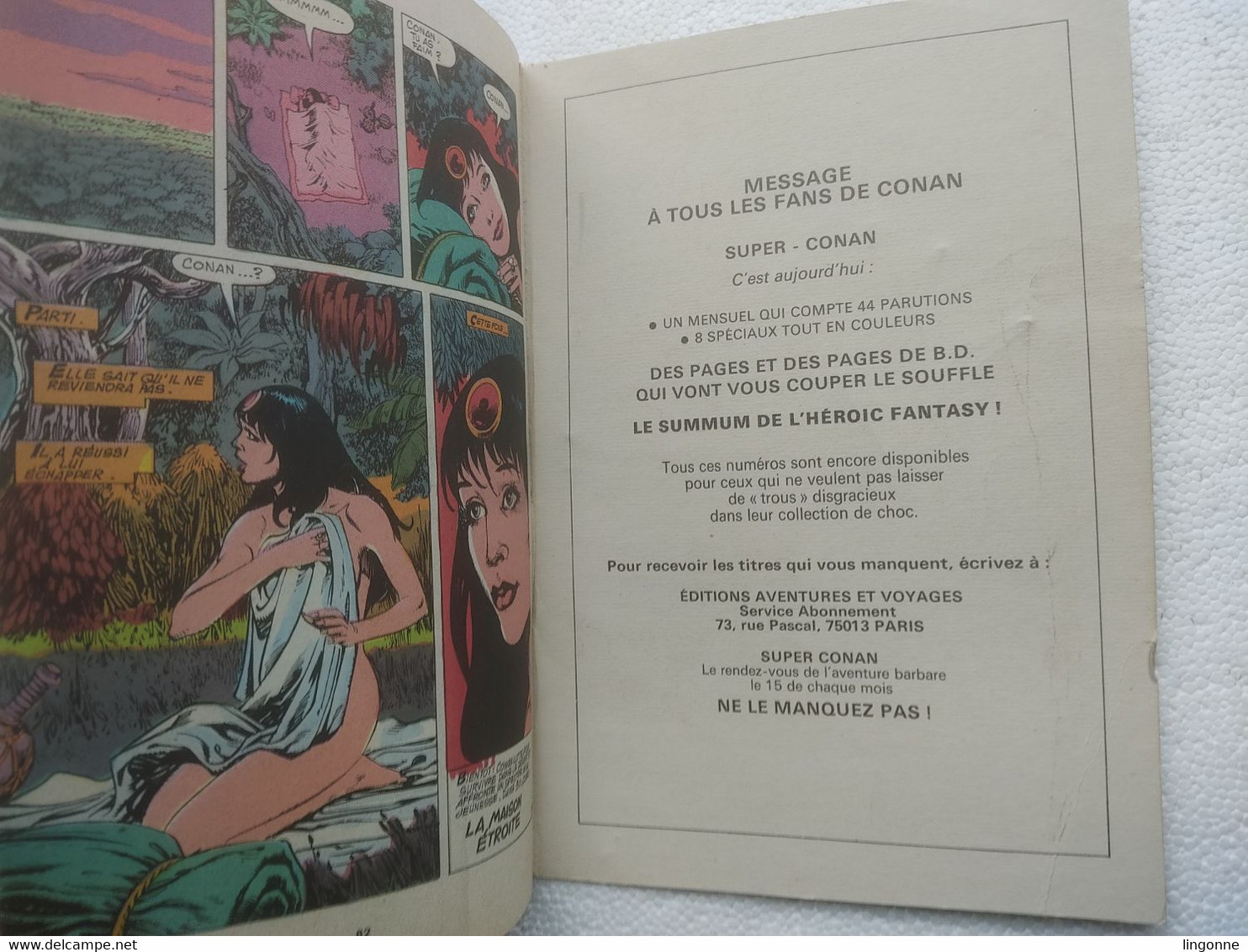 1989 Super CONAN N°44 Mensuel  Mon Journal - Conan