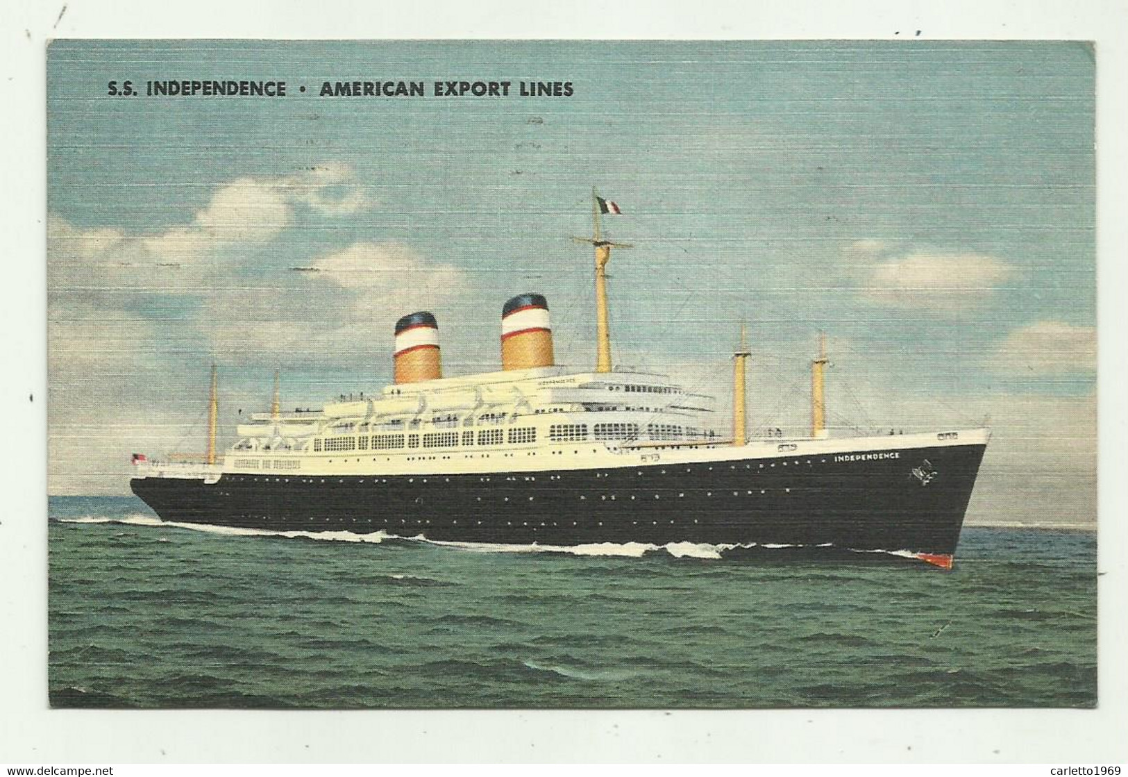 S.S. INDEPENDENCE - AMERICAN EXPORT LINES  - VIAGGIATA FP - Paquebots
