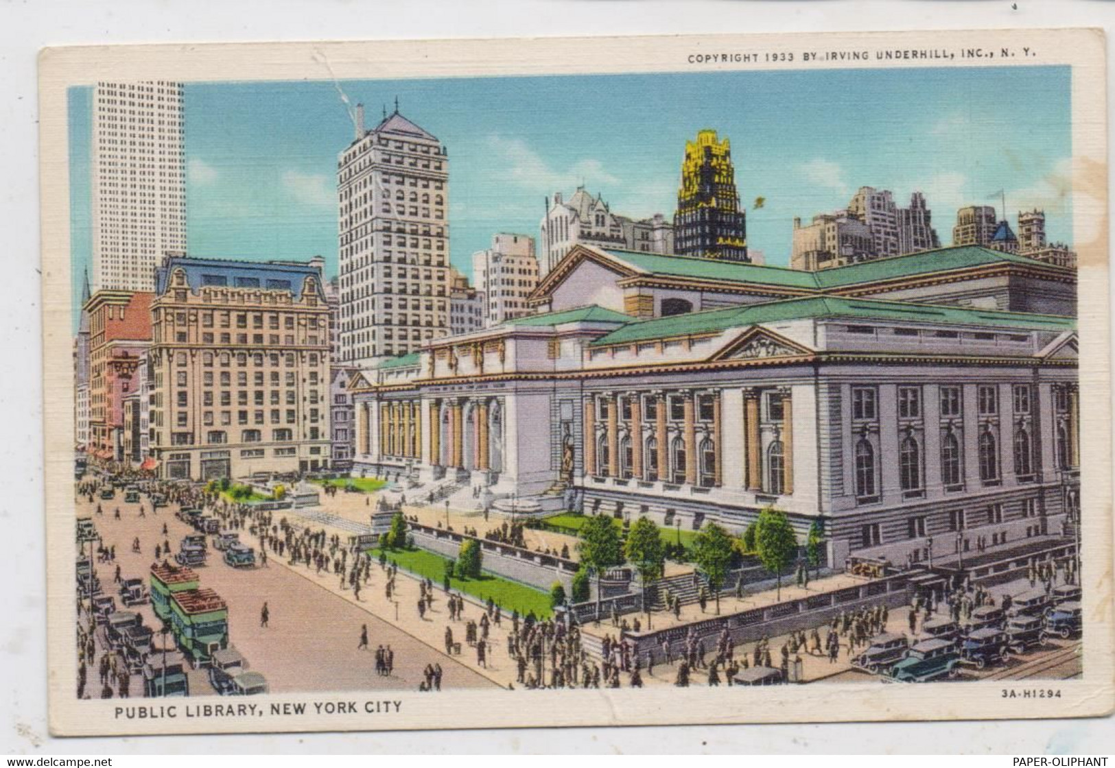 BIBLIOTHEK - NEW YORK CITY, Public Library, 1934 - Bibliothèques