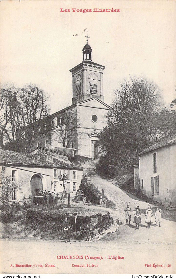 CPA FRANCE - 88 - CHATENOIS - L'église - Les Vosges Illustrées - A Bouteiller - Couchot Editeur - Chatenois