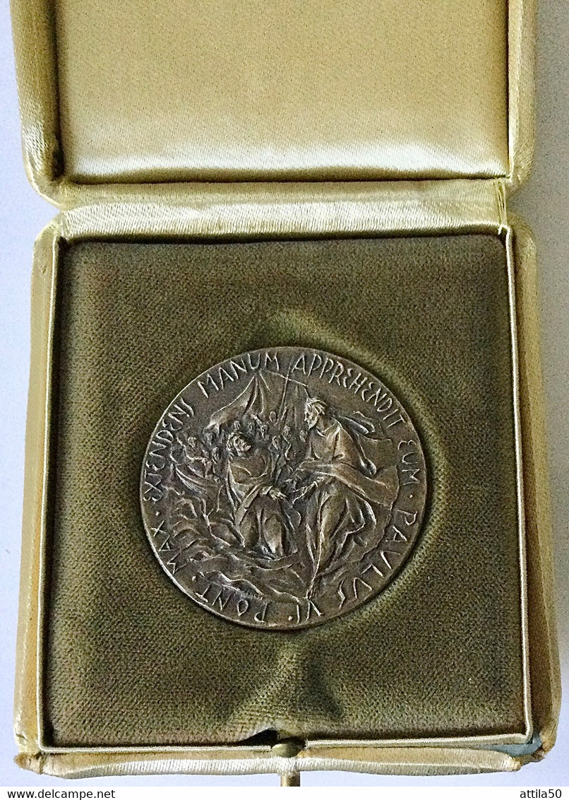 Vaticano-Pope Paulus VI Bronze Medal - Terza Sessione Concilio- Papa Paolo VI- - Monarquía / Nobleza