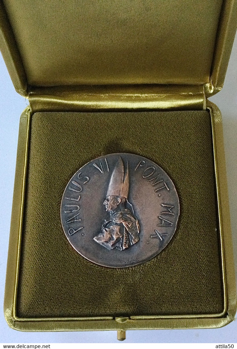 Vaticano-Pope Paulus VI Bronze Medal - Altra Sessione Del Concilio Vaticano II - 1963 - Papa Paolo VI- - Royaux / De Noblesse