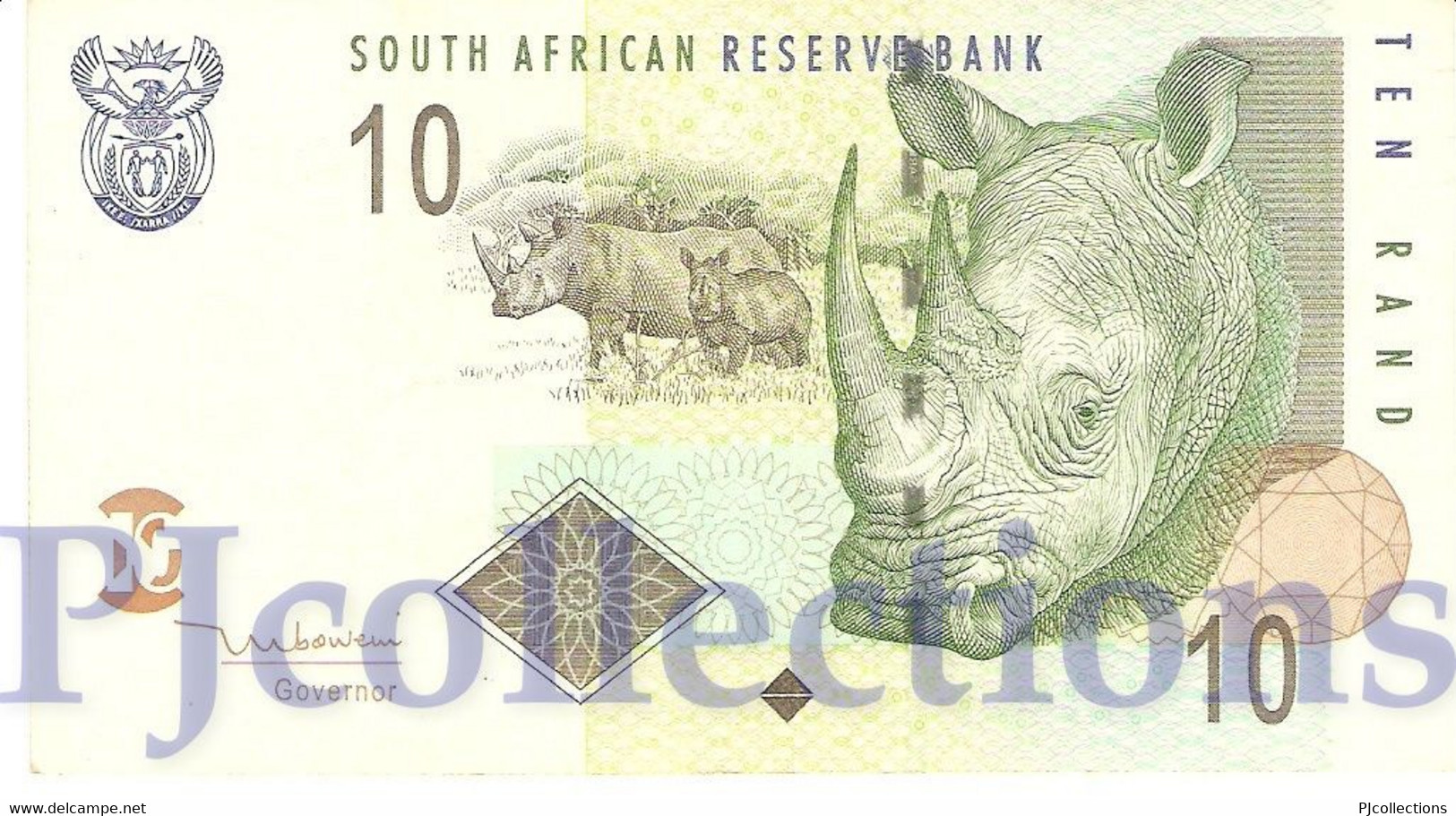 SOUTH AFRICA 10 RAND 2005 PICK 128a VF+ - Afrique Du Sud