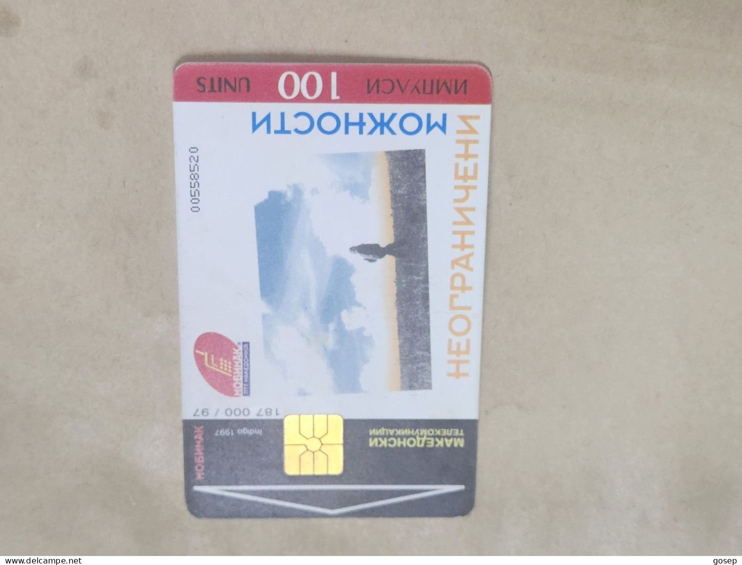 Macedonia-(MK-PTT-0007B)Mobimak Instructions (28)(4/97)(100units)(00558520)-tirage-187.000-used Card+1card Prepiad Free - Macedonia Del Norte