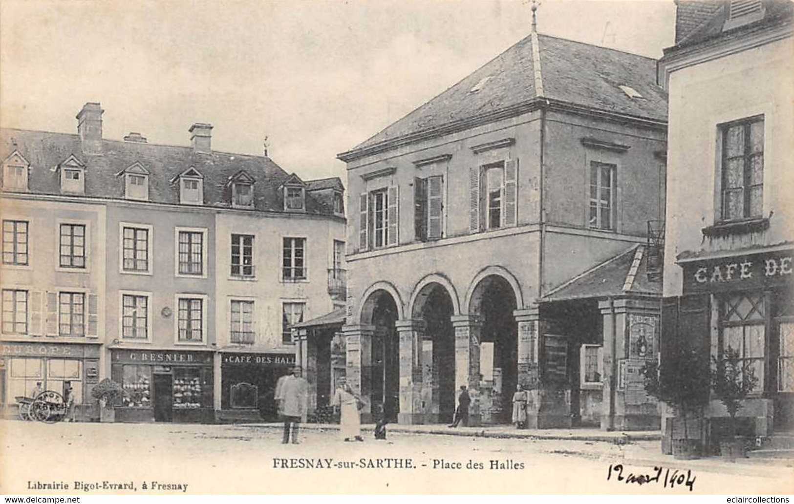 Fresnay Sur Sarthe      72         Place Des Halles        (voir Scan) - Autres & Non Classés