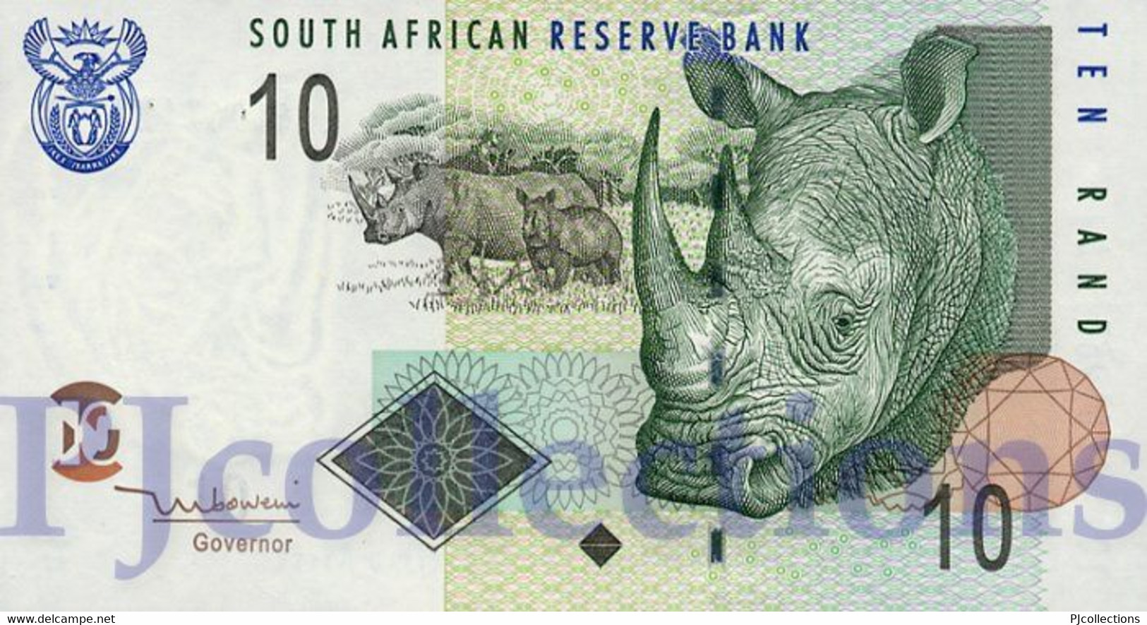 SOUTH AFRICA 10 RAND 2005 PICK 128a UNC - South Africa